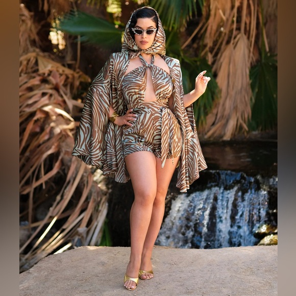 Vintage Vandalizm Sahara Set Ice Blue/brown (size M) - Picture 1 of 8